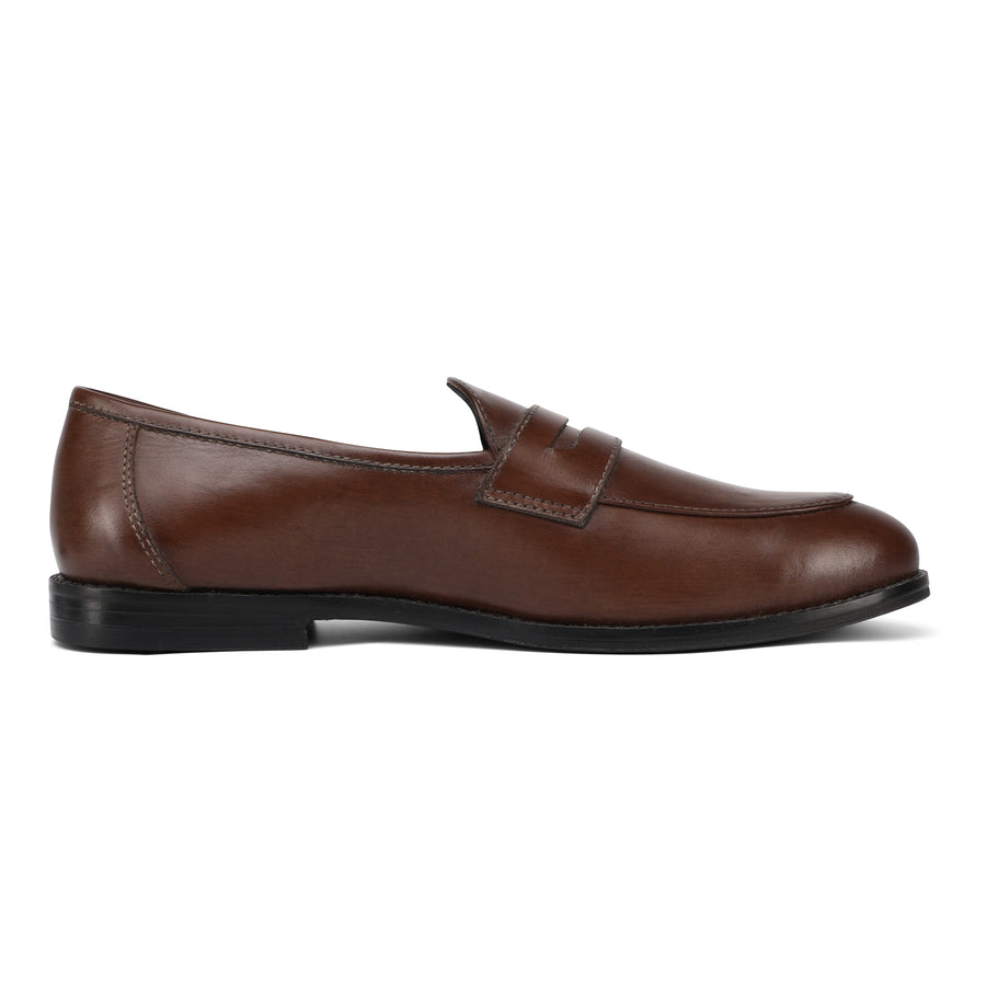 Stark Brown Penny Loafers